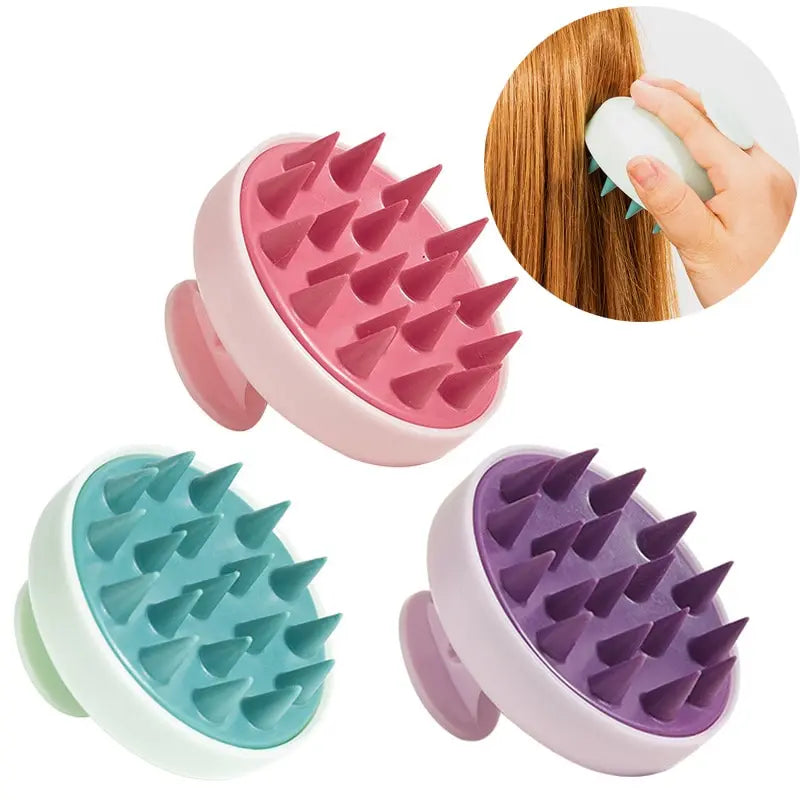 Escova de Silicone Para Cabelo